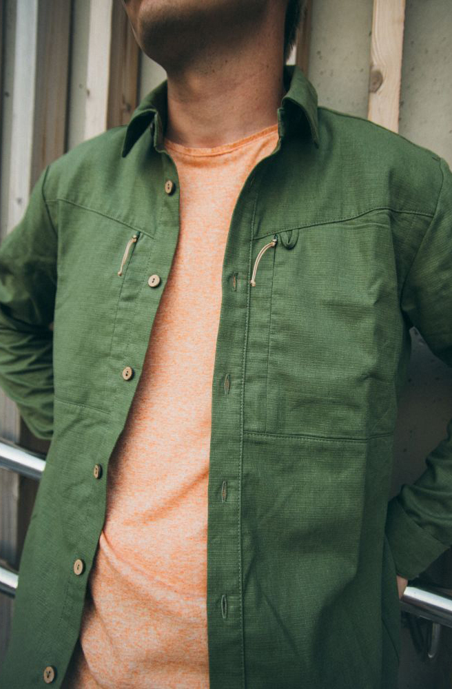 Рубашка мужская Turbat Amazonka Hemp Mns bronze green M зеленый фото 12