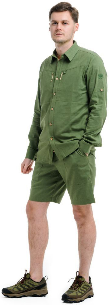 Сорочка чоловіча Turbat Amazonka Hemp Mns bronze green L зеленийфото2
