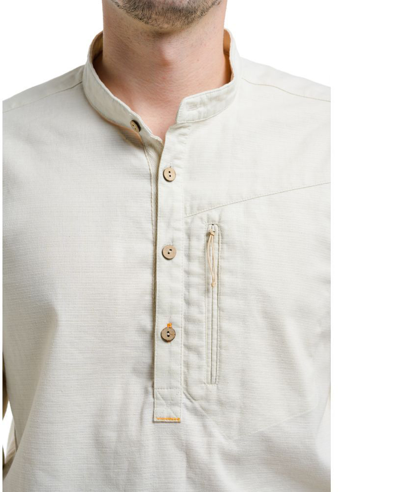 Рубашка мужская Turbat Madeira Hemp Mns light beige M бежевый фото 9