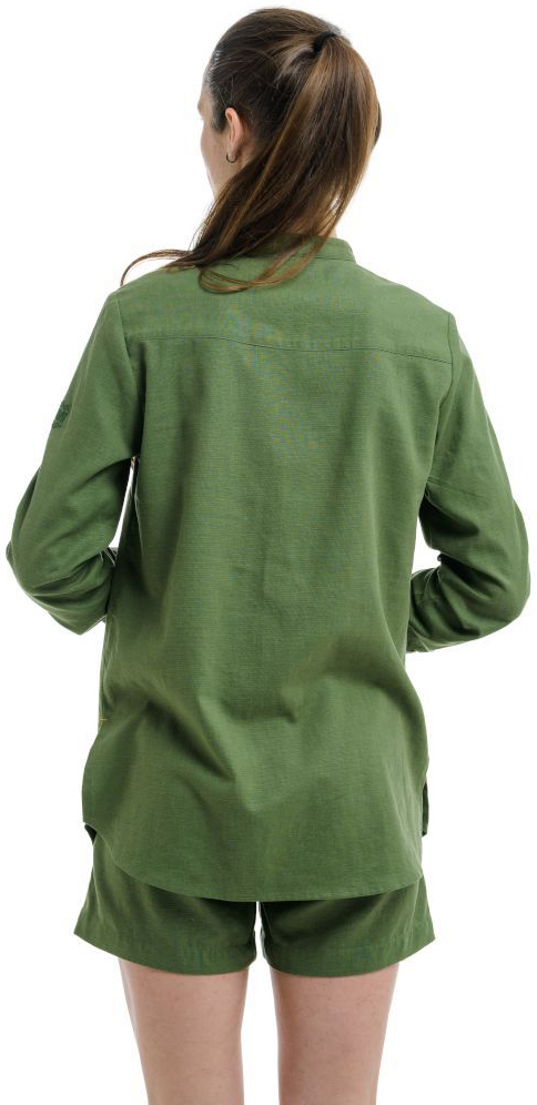 Рубашка женская Turbat Madeira Hemp Wmn bronze green S зеленый фото 3