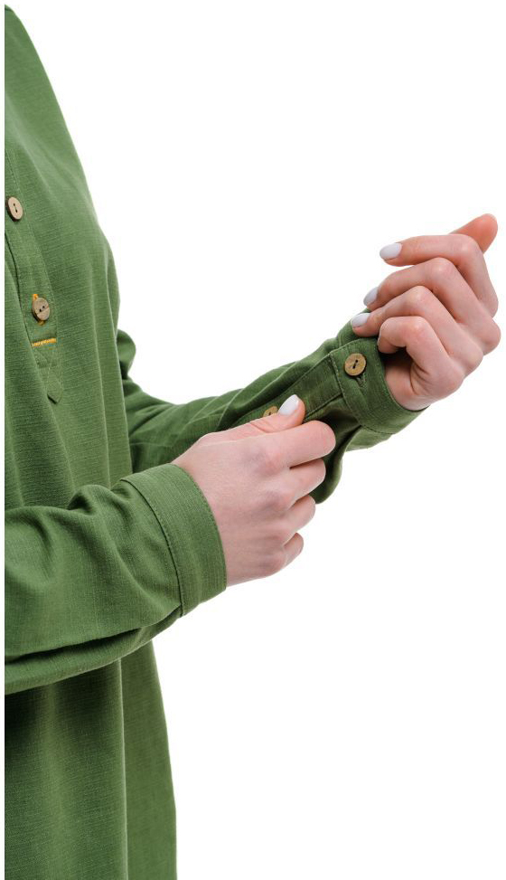Рубашка женская Turbat Madeira Hemp Wmn bronze green S зеленый фото 4