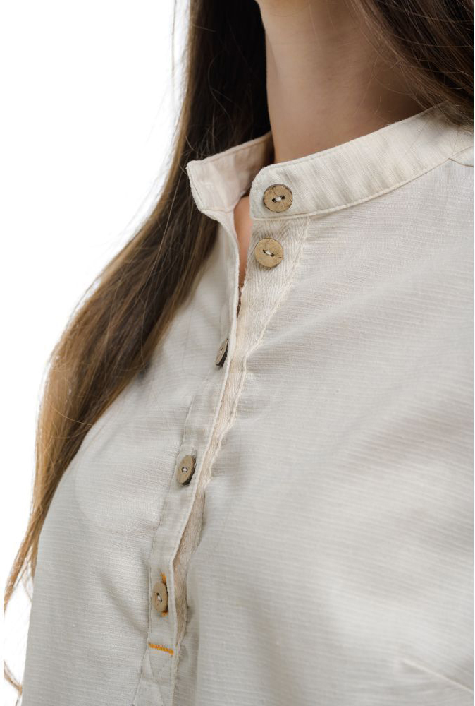 Рубашка женская Turbat Madeira Hemp Wmn light beige S бежевый фото 6