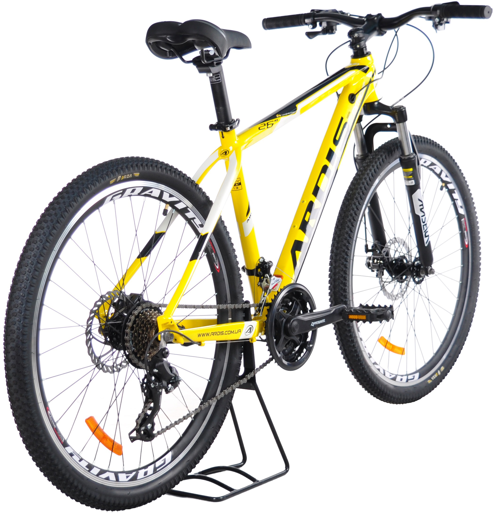 Велосипед ARDIS 26 МТВ AL "EXTREME ECO", 17,5", Желтый (02414-Ж) фото 2