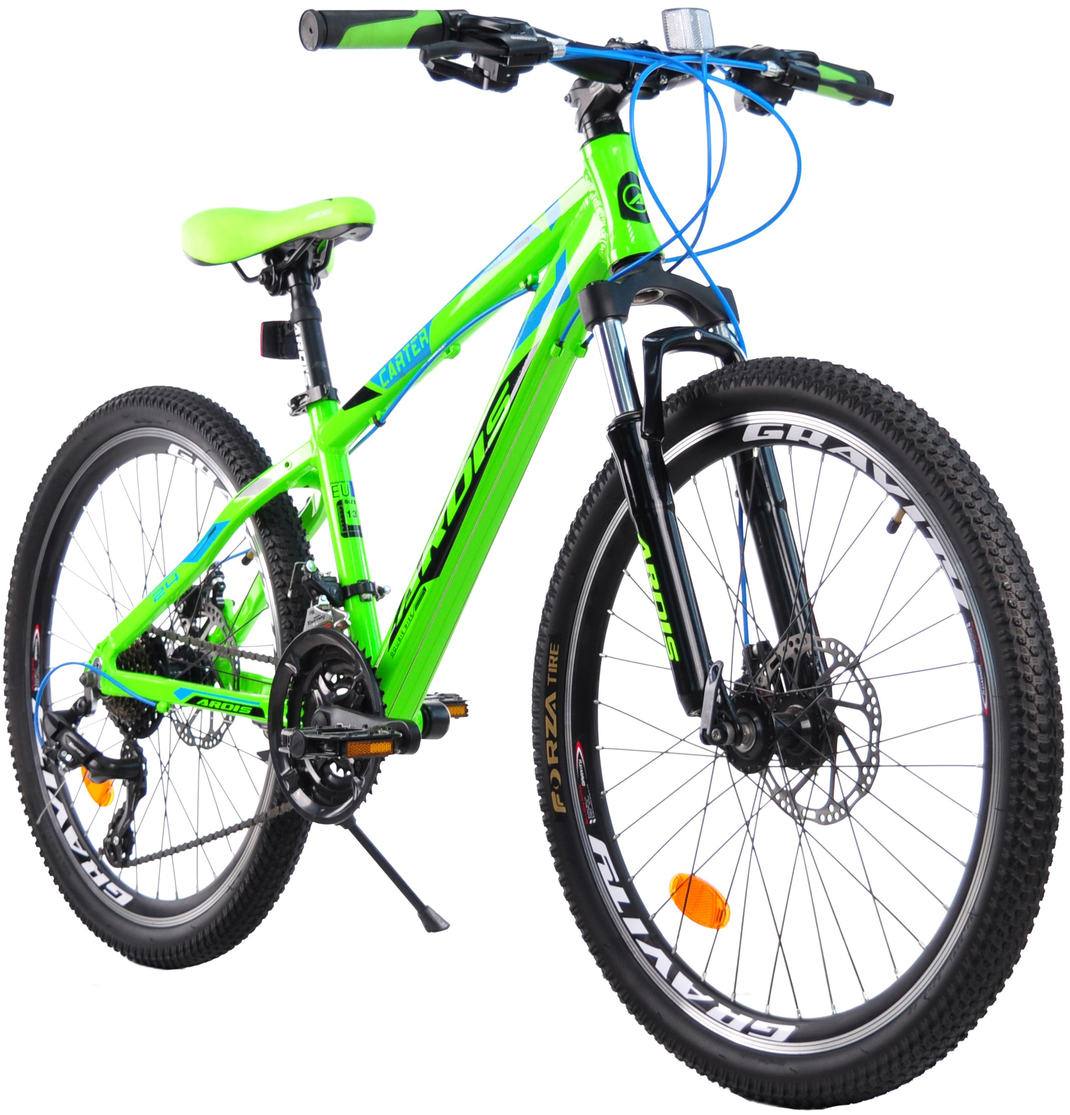 Велосипед ARDIS 24 МТВ AL "CARTER", 13", Зелёный (0216-З) фото 3