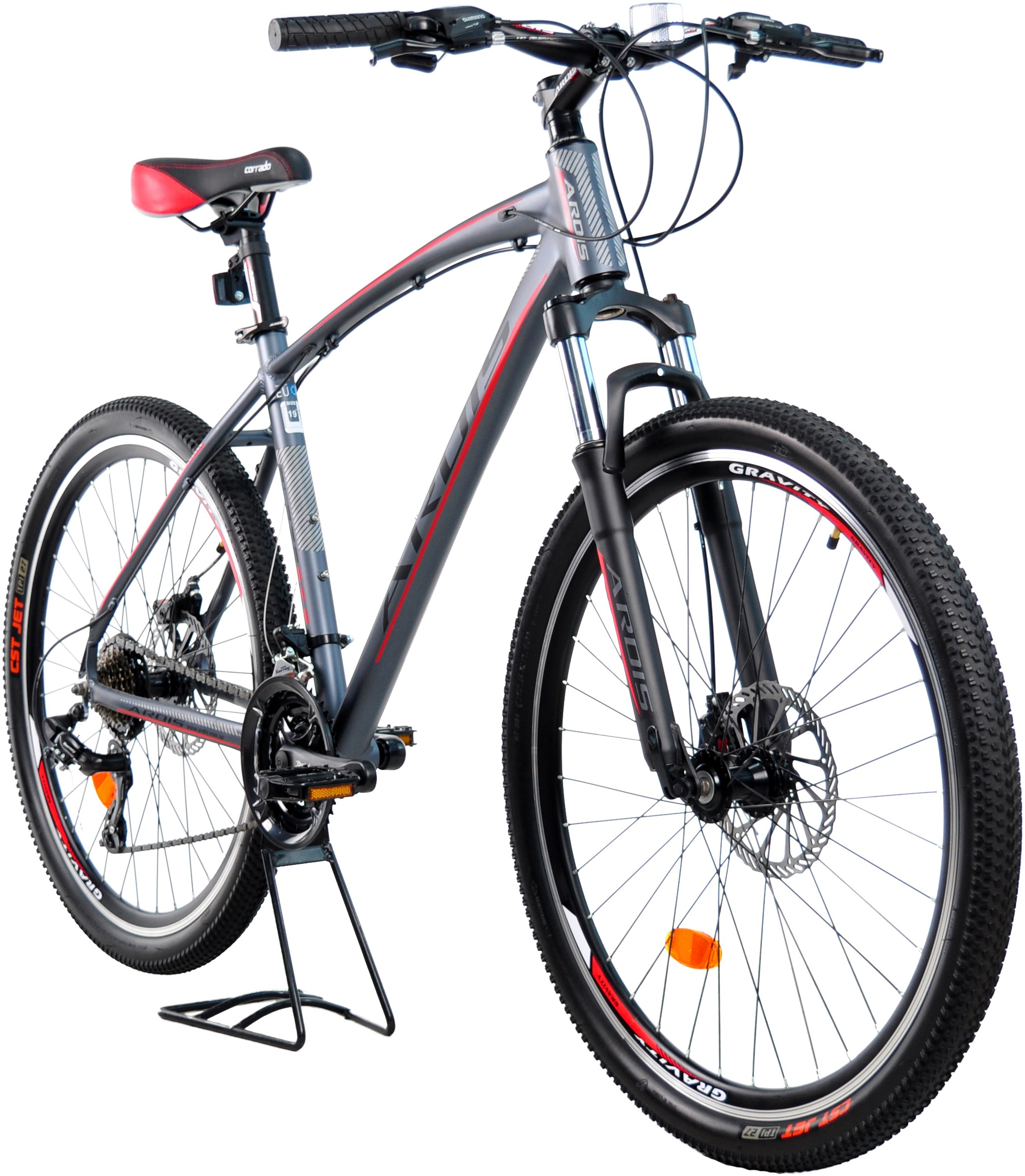 Велосипед ARDIS 27,5 МТВ AL "BLAZE", 17", Сіро-Червоний (0264-170-3)фото2