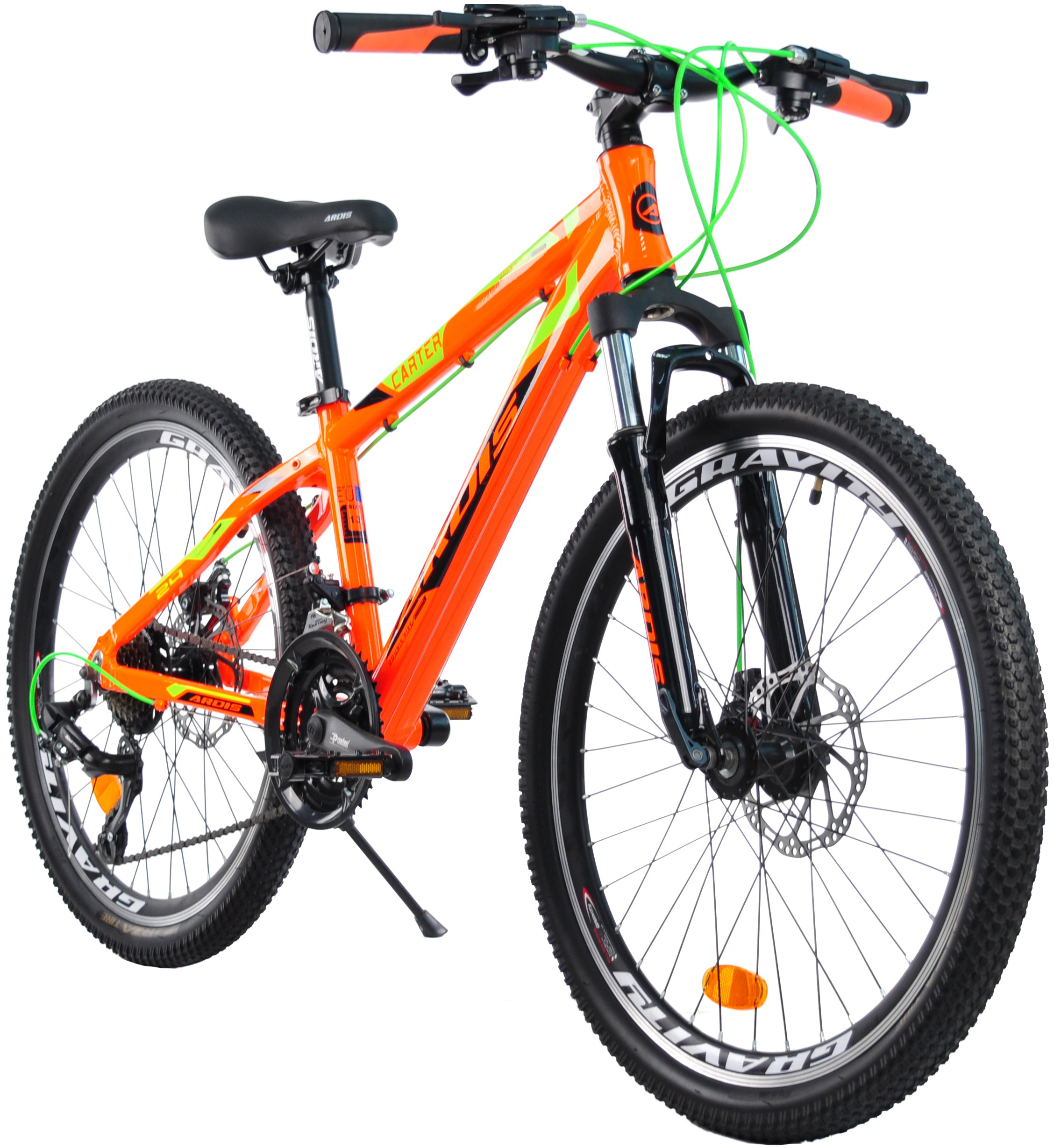 Велосипед ARDIS 24 МТВ AL "CARTER", 13", Оранжевый (0216-П) фото 3