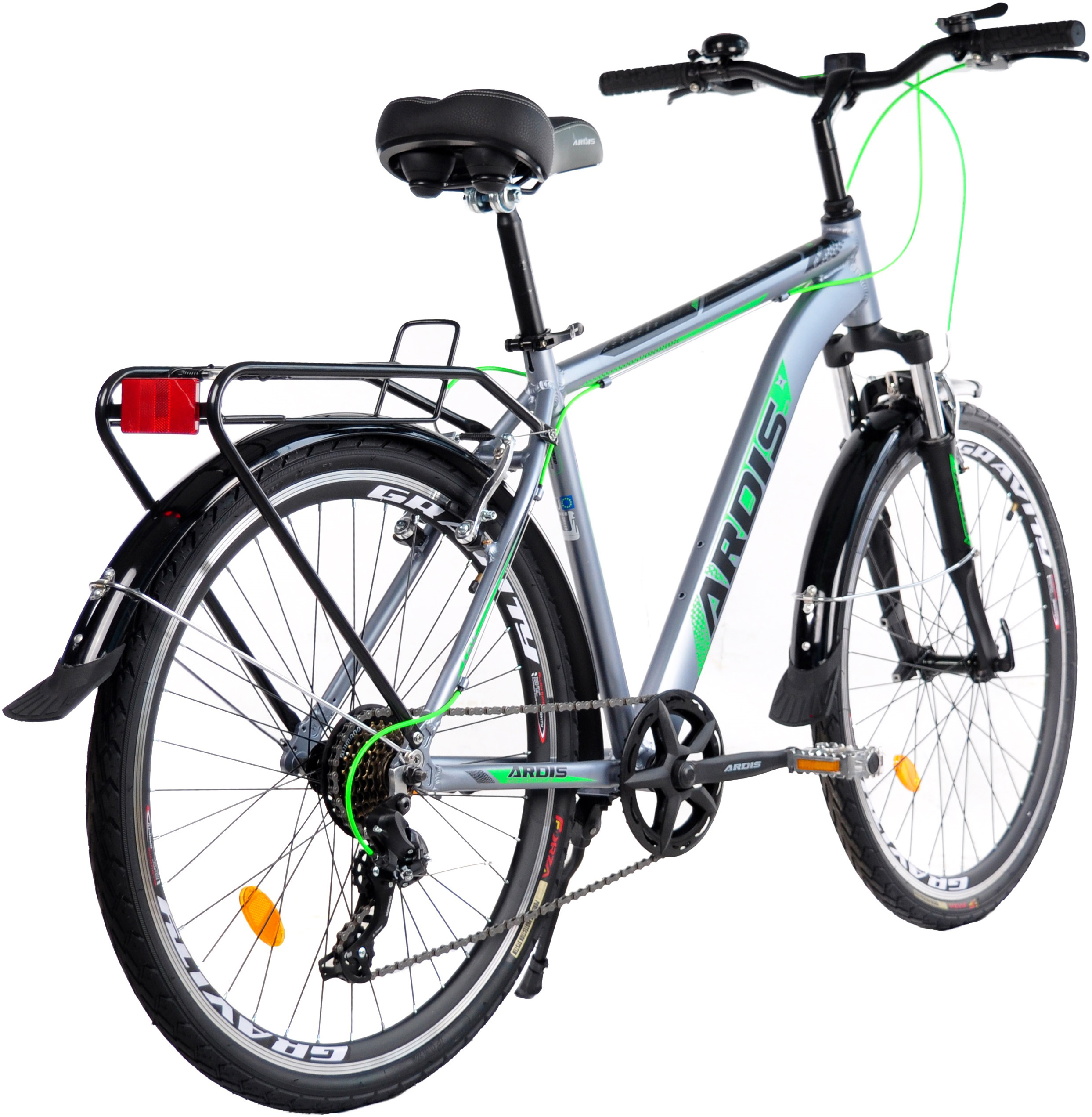 Велосипед ARDIS 26 CTB AL "COLT", Серо-Зелёный (0258-17-3) фото 3