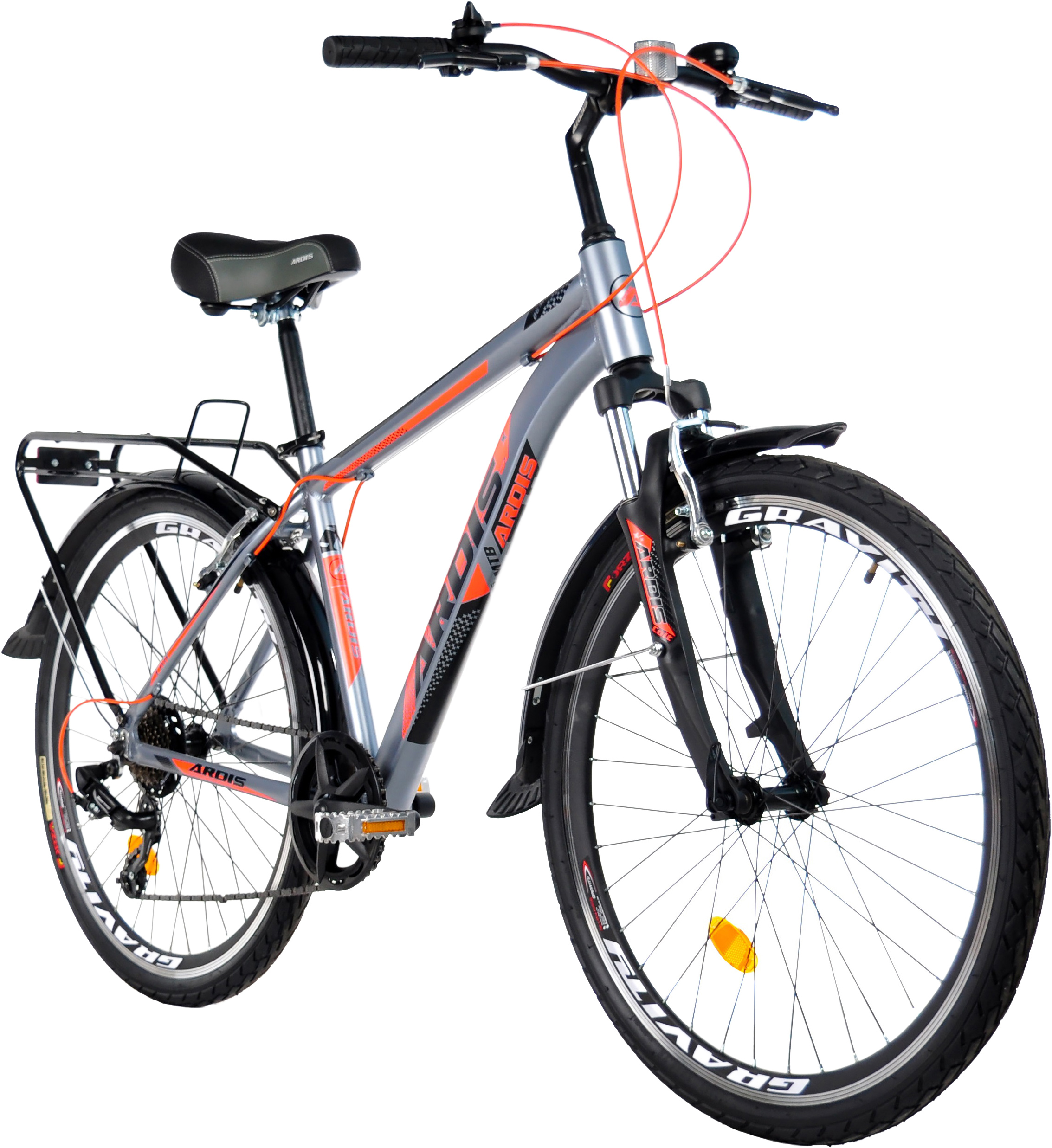 Велосипед ARDIS 26 CTB AL "COLT", Сіро-Помаранчевий (0258-19-П)фото2