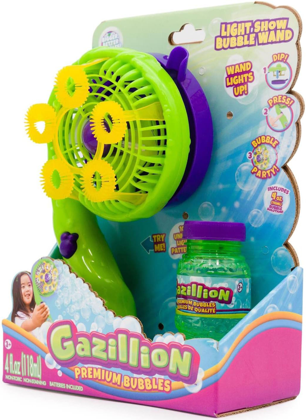 Генератор мыльных пузырей Gazillion Световое шоу, 118мл (GZ36747) фото 3