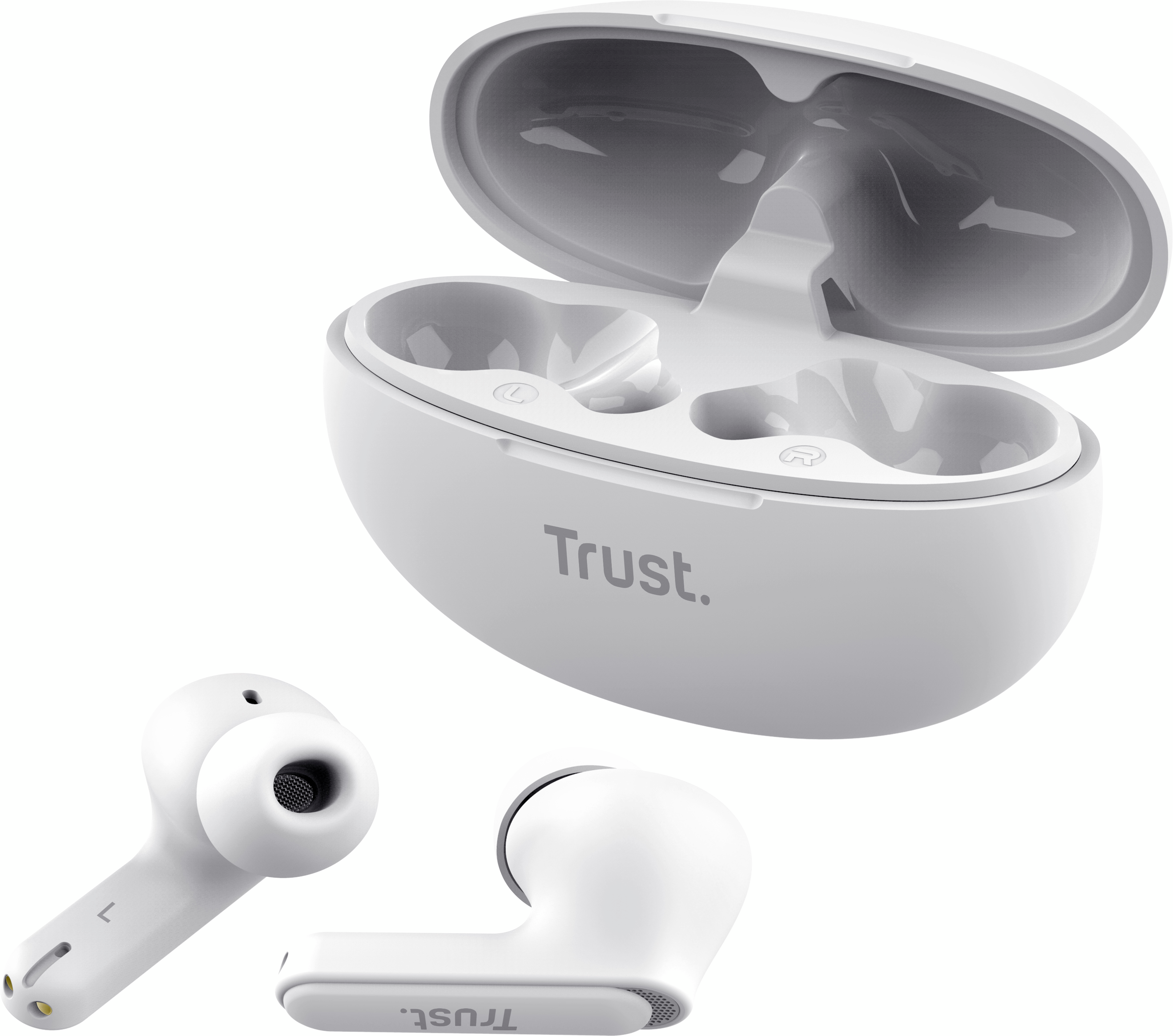 Наушники TWS Trust Yavi Earbuds BT 5.3 ENC, SBC, Mic White (25172_TRUST) фото 8