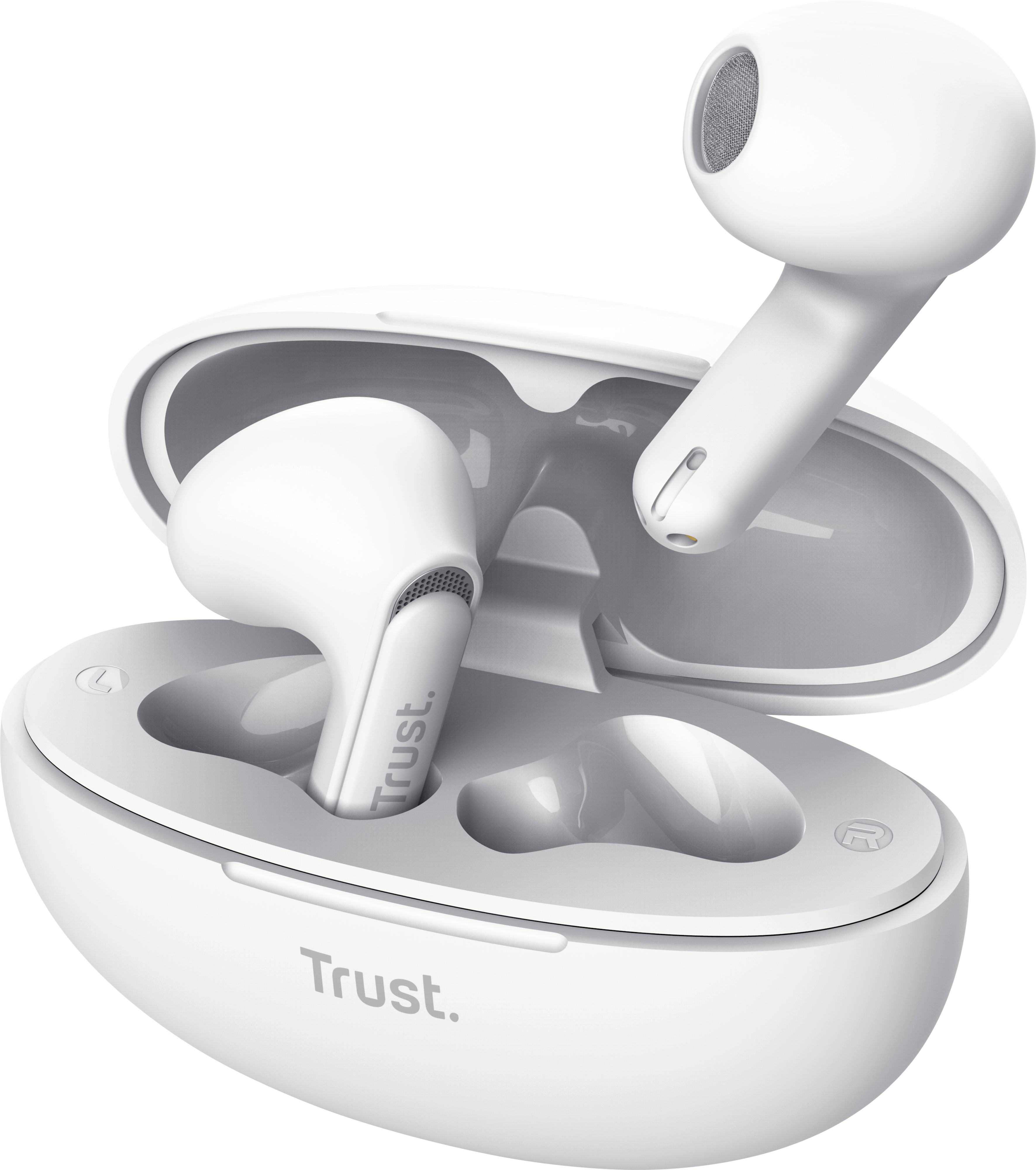 Навушники TWS Trust Yavi Earphones BT 5.3, ENC, SBC, Mic White (25173_TRUST)фото7