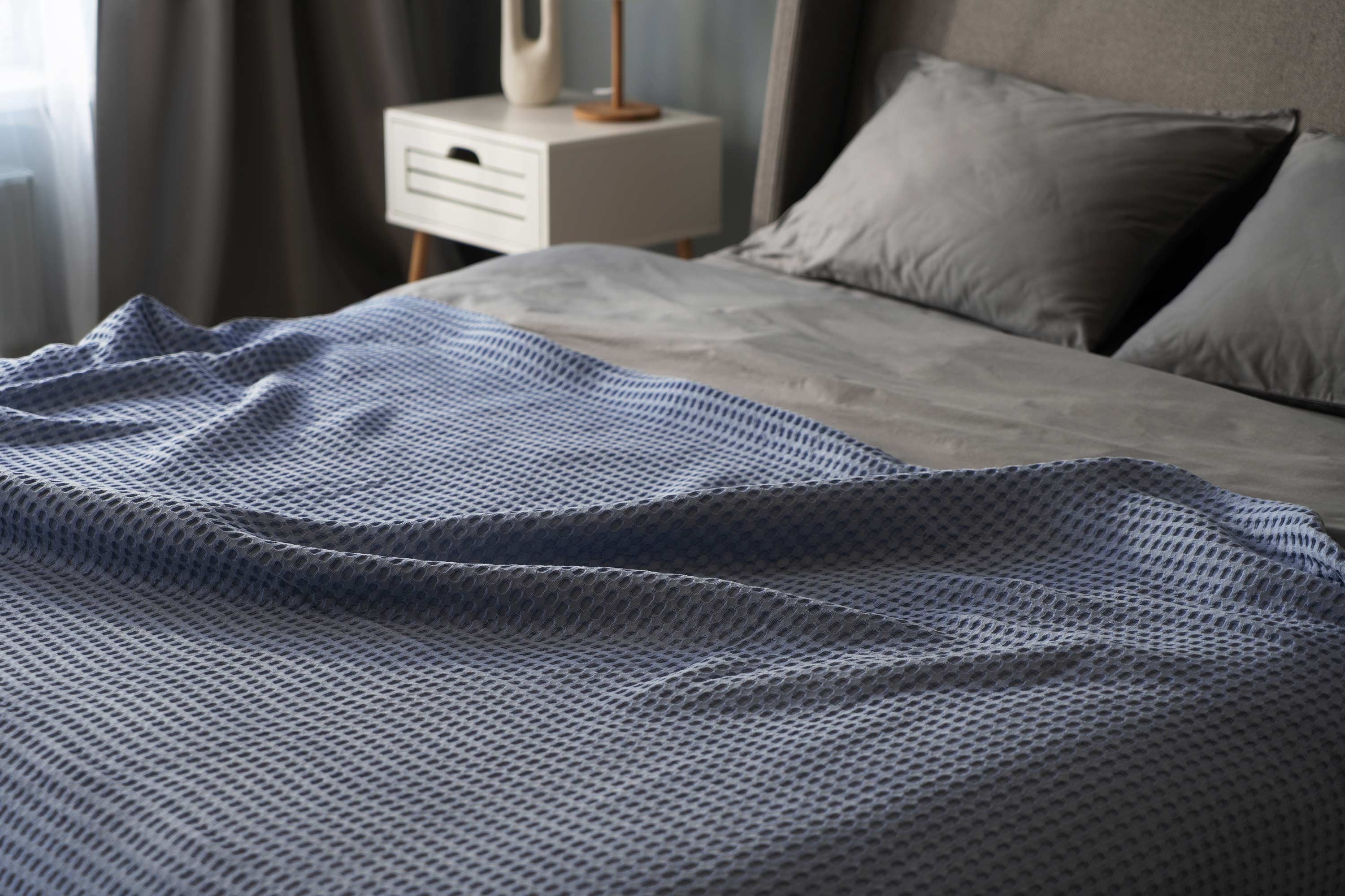 Плед ARDESTO Pique 160х230см, блакитний (ART0816PB)фото5