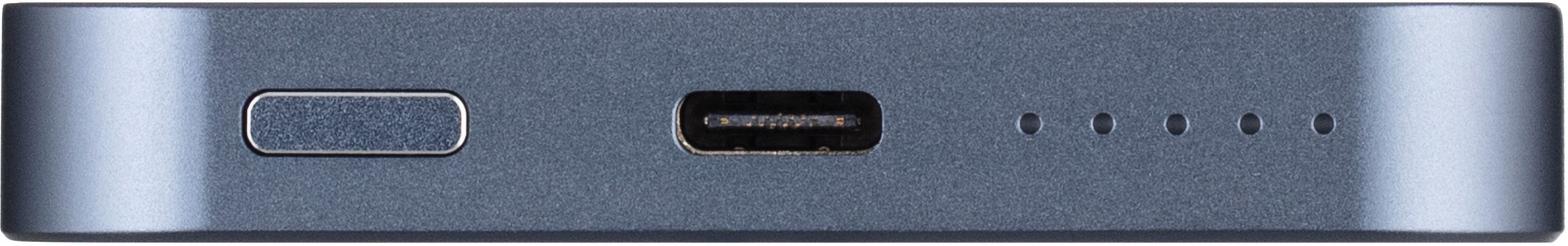 Портативний акумулятор Power Bank 2E Wireless QI 5000mAh 20Вт, PD Blue (2E-PB0545-BLUE)фото