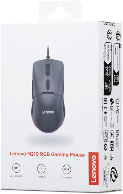 Игровая мышь Lenovo M210 RGB Black (GY51M74265) фото 9
