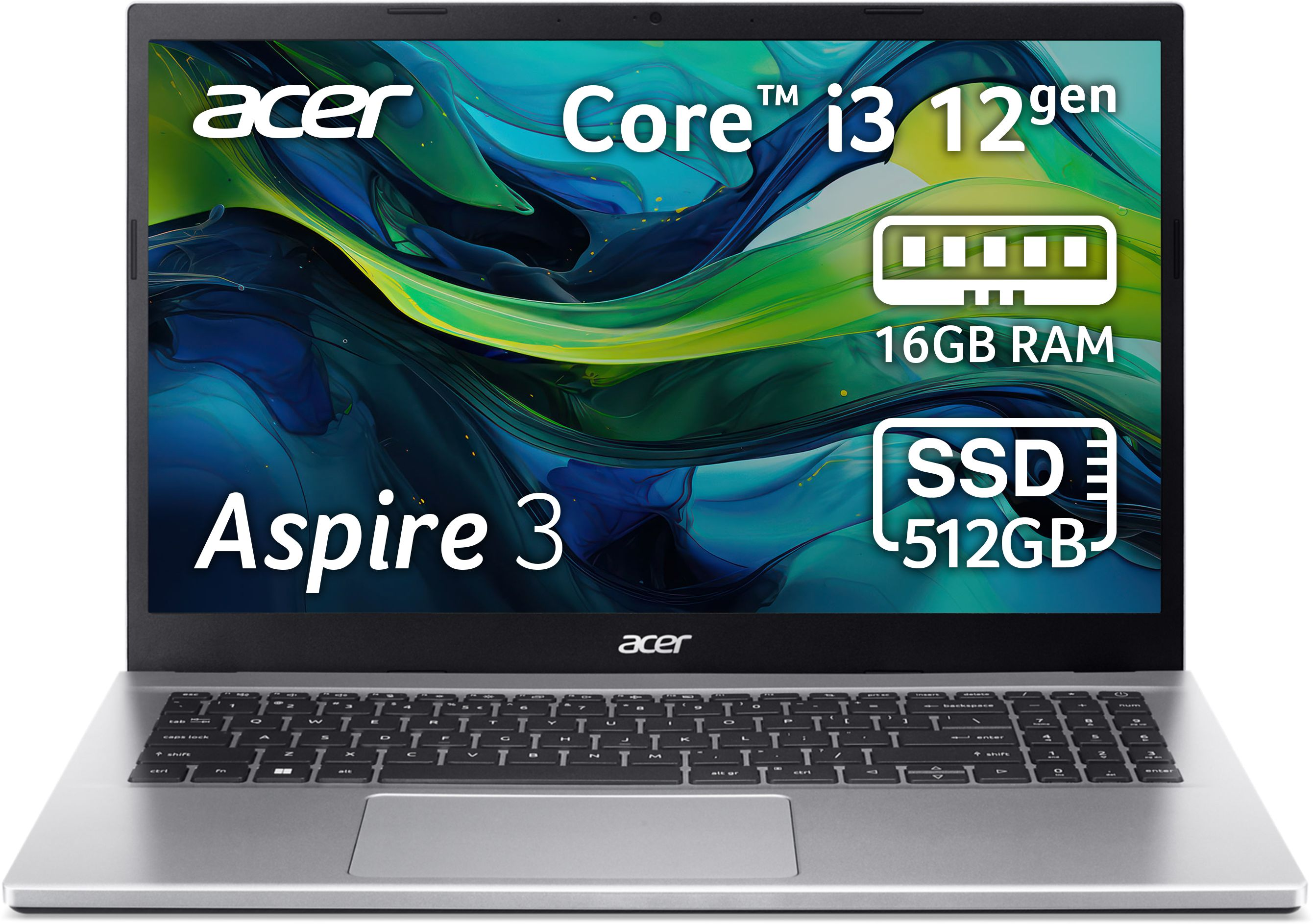 Ноутбук ACER Aspire 3 A315-59 (NX.K6TEU.00Z) фото 