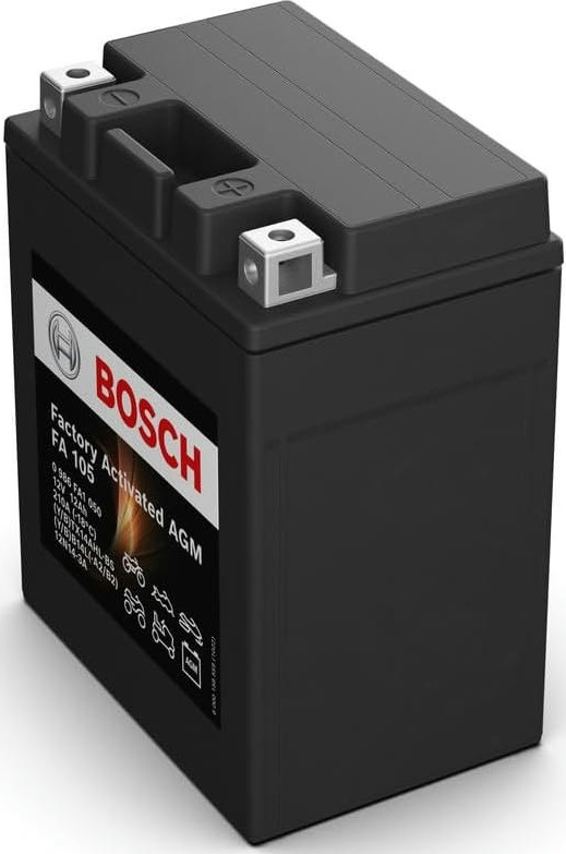 Аккумулятор AGM Bosch 12Ah-12v (FA105), R, EN210 (0986FA1050) (52371436517) фото 2