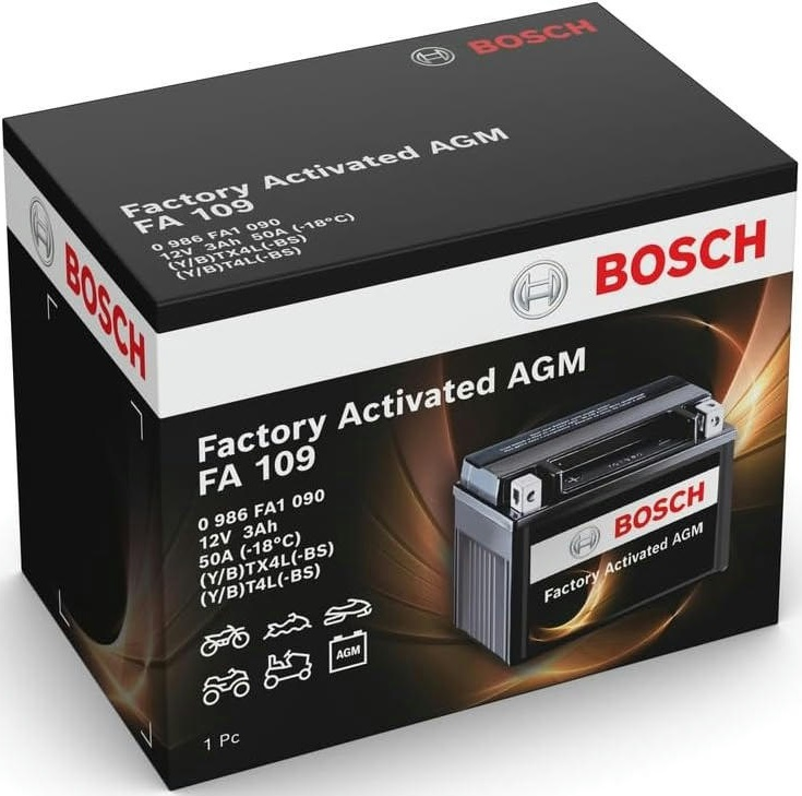 Акумулятор AGM Bosch 3Ah-12v (FA109), R, EN50 (0986FA1090) (52371436736)фото7