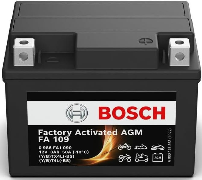 Акумулятор AGM Bosch 3Ah-12v (FA109), R, EN50 (0986FA1090) (52371436736)фото5