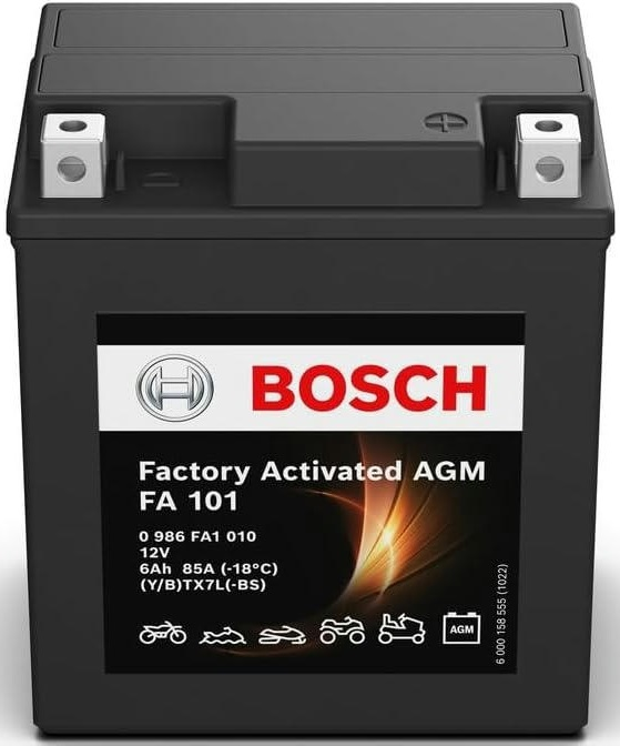 Акумулятор AGM Bosch 6Ah-12v (FA101), R, EN85 (0986FA1010) (52371436581)фото2