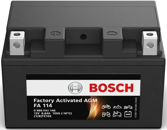 Аккумулятор AGM Bosch 8.6Ah-12v (FA114), L, EN150 (0986FA1140) (52371436532) фото 2