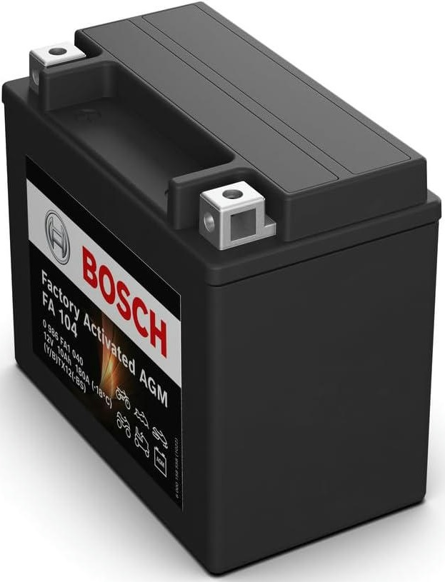 Аккумулятор AGM Bosch 10Ah-12v (FA104), L, EN180 (0986FA1040) (52371436695) фото 2