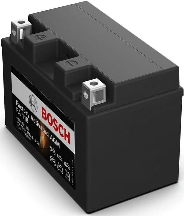 Аккумулятор AGM Bosch 10Ah-12v (FA118), L, EN145 (0986FA1180) (52371436573) фото 2