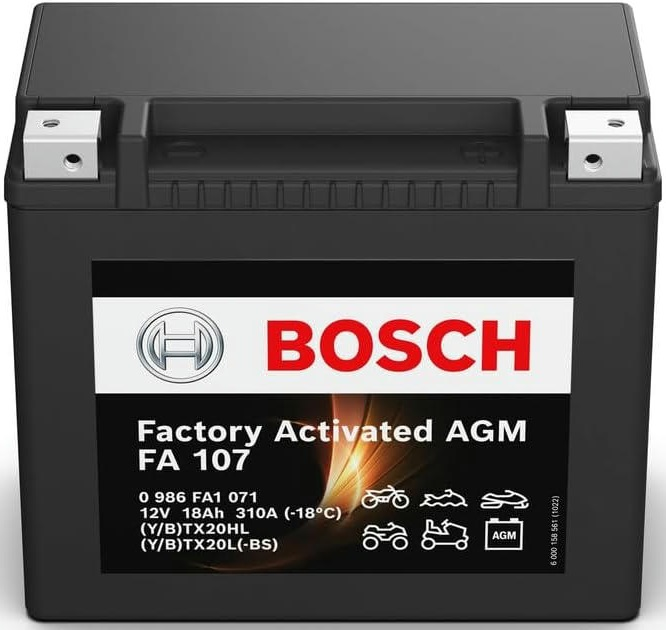 Аккумулятор AGM Bosch 18Ah-12v (FA107), R, EN310 (0986FA1071) (52371436569) фото 3