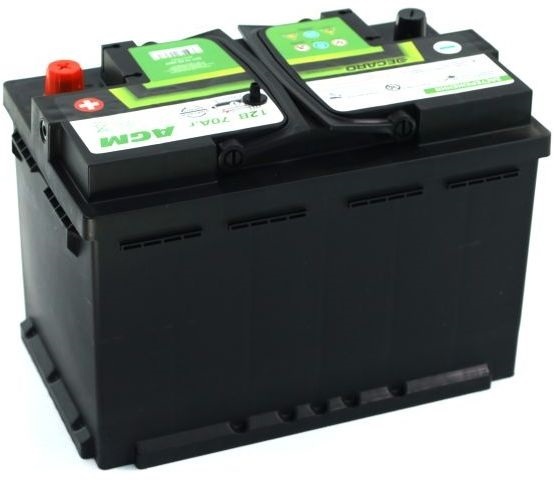 Акумулятор автомобільний Decaro AGM Start-Stop 70Ah-12v, R, EN760 (6СТ-70 (0) AGM) (52371424607)фото