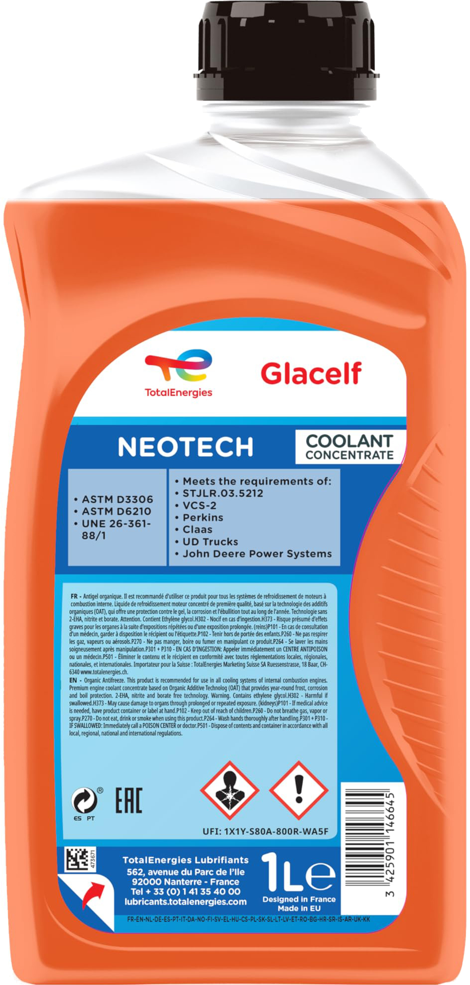 Антифриз Total Glaclelf Neotech 1л (229950) (48021431349) фото 