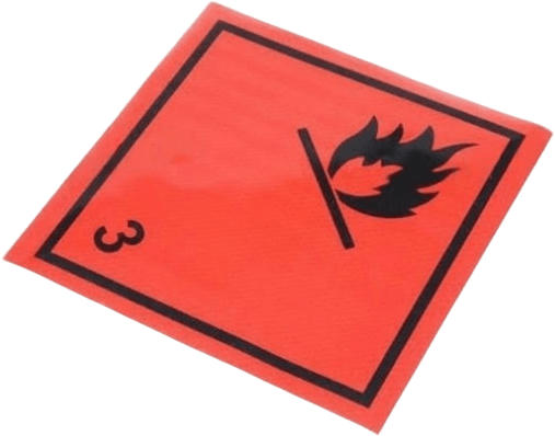 Наклейка Tempest небезпечний вантаж (3-клас легкозаймисті рідини) (TP 87.56.99) (44691216647)фото