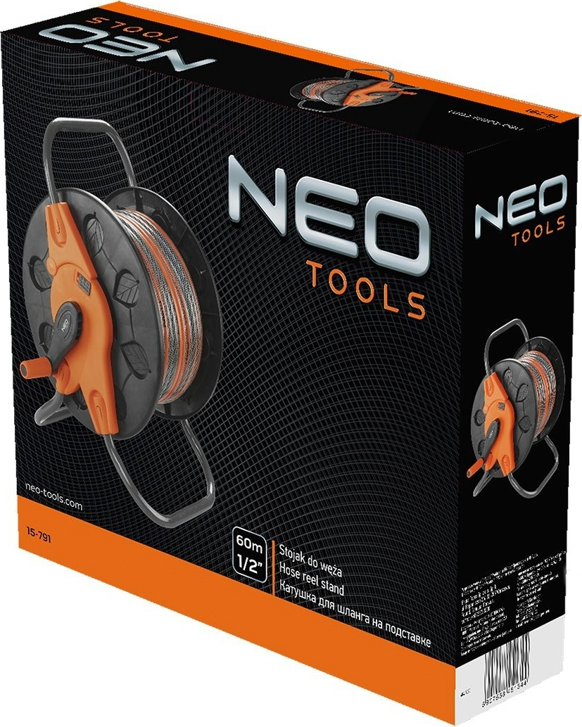 Котушка для шланга Neo Tools на підставці 60м 1/2" 20м 3/4" (15-791)фото5