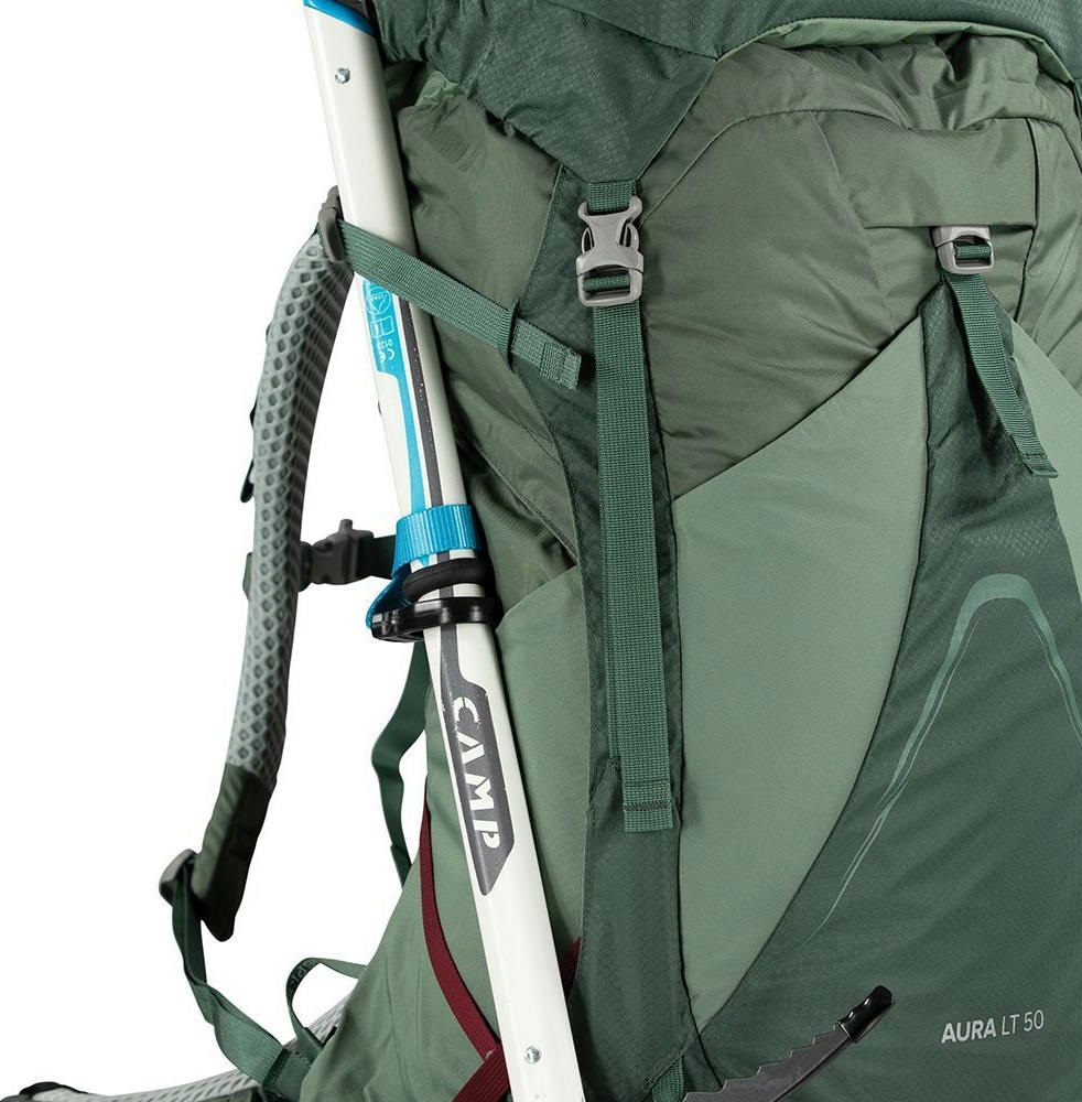 Рюкзак Osprey Aura AG LT 50 косерет/darjeeling spring green WXS/S зеленый фото 