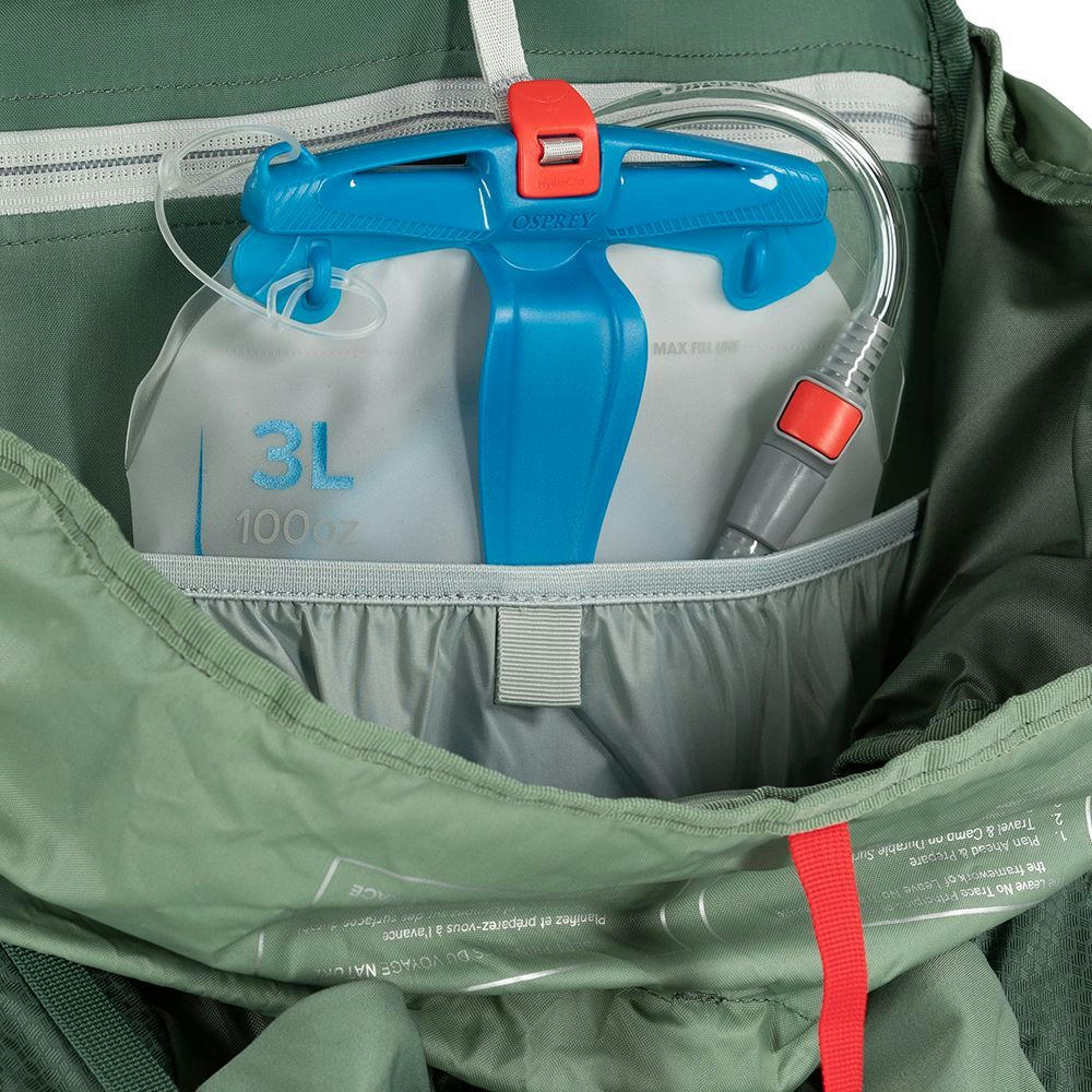 Рюкзак Osprey Aura AG LT 50 косерет/darjeeling spring green WXS/S зеленый фото 