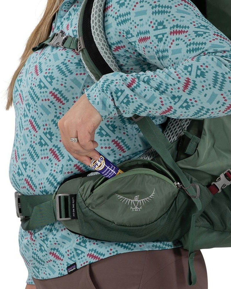 Рюкзак Osprey Aura AG LT 50 косерет/darjeeling spring green WXS/S зеленый фото 