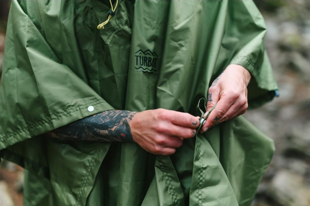 Тент-пончо Turbat Molfar green S/M зеленый фото 3