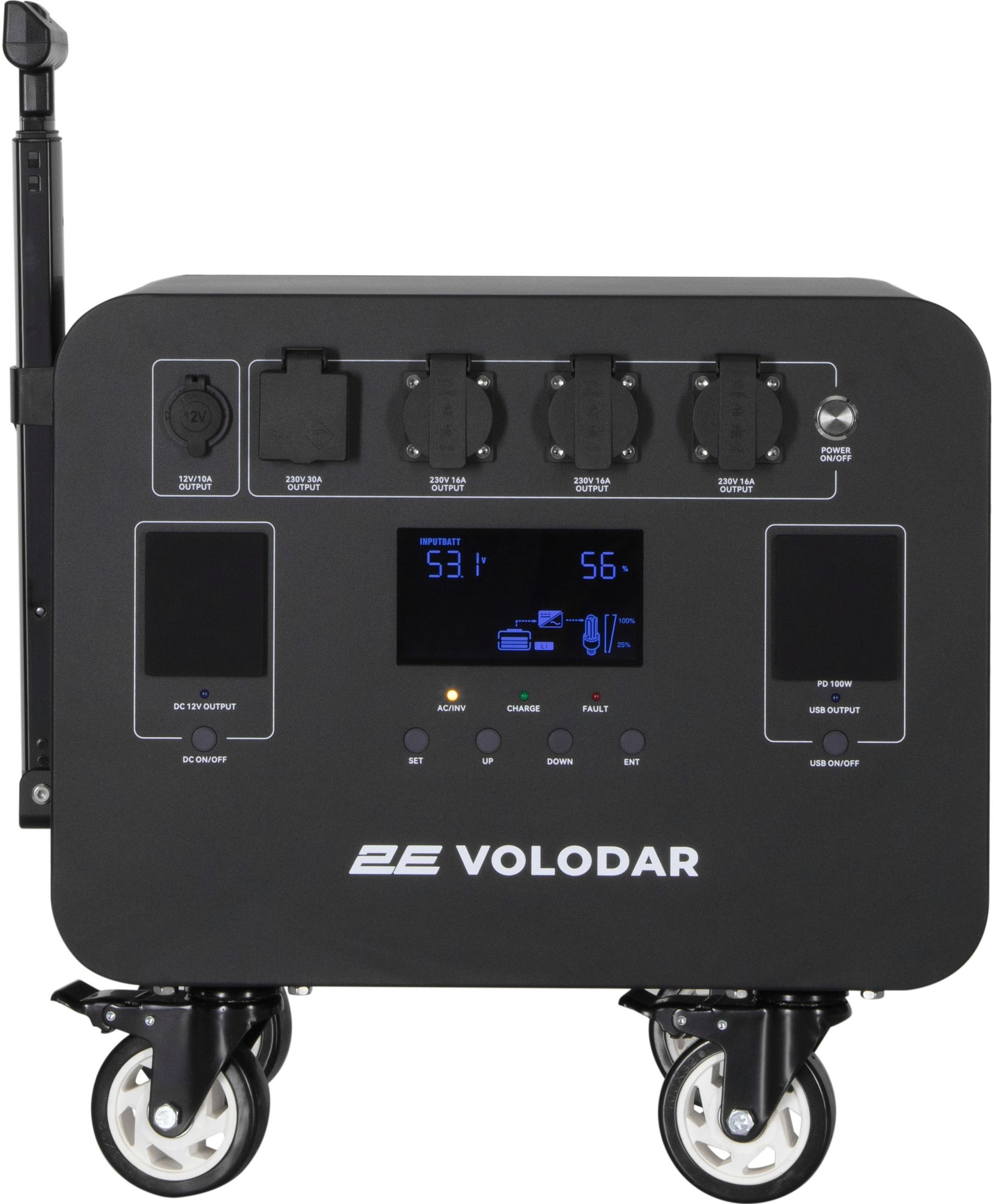 Комплект портативна станція 2Е Volodar 5000W, 5120Wh, WiFi/BT+Батарея розширення ємності 5120Wh (2E-PPS5051_2E-PPSEB51)фото2
