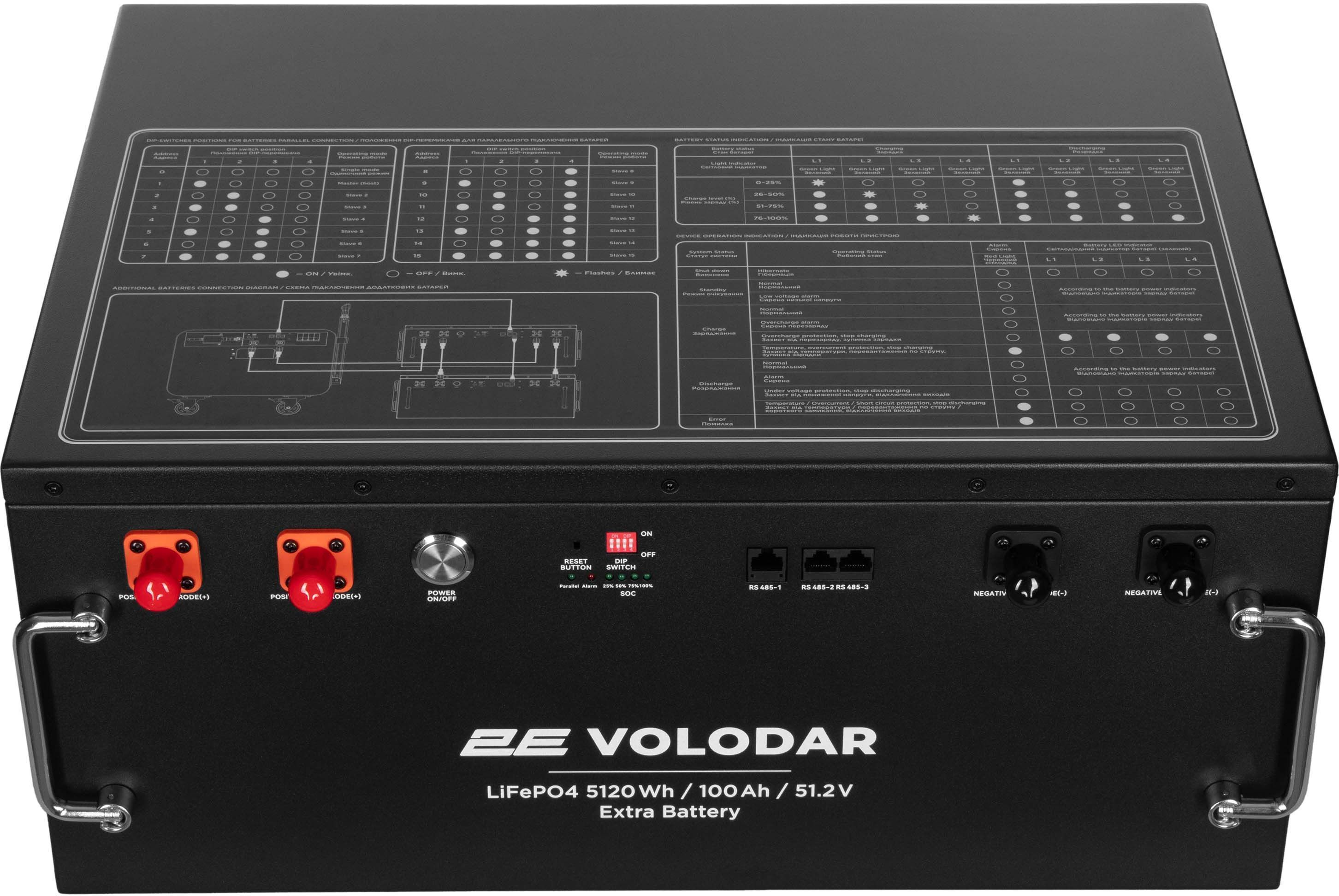 Комплект портативна станція 2Е Volodar 5000W, 5120Wh, WiFi/BT+Батарея розширення ємності 5120Wh (2E-PPS5051_2E-PPSEB51)фото25