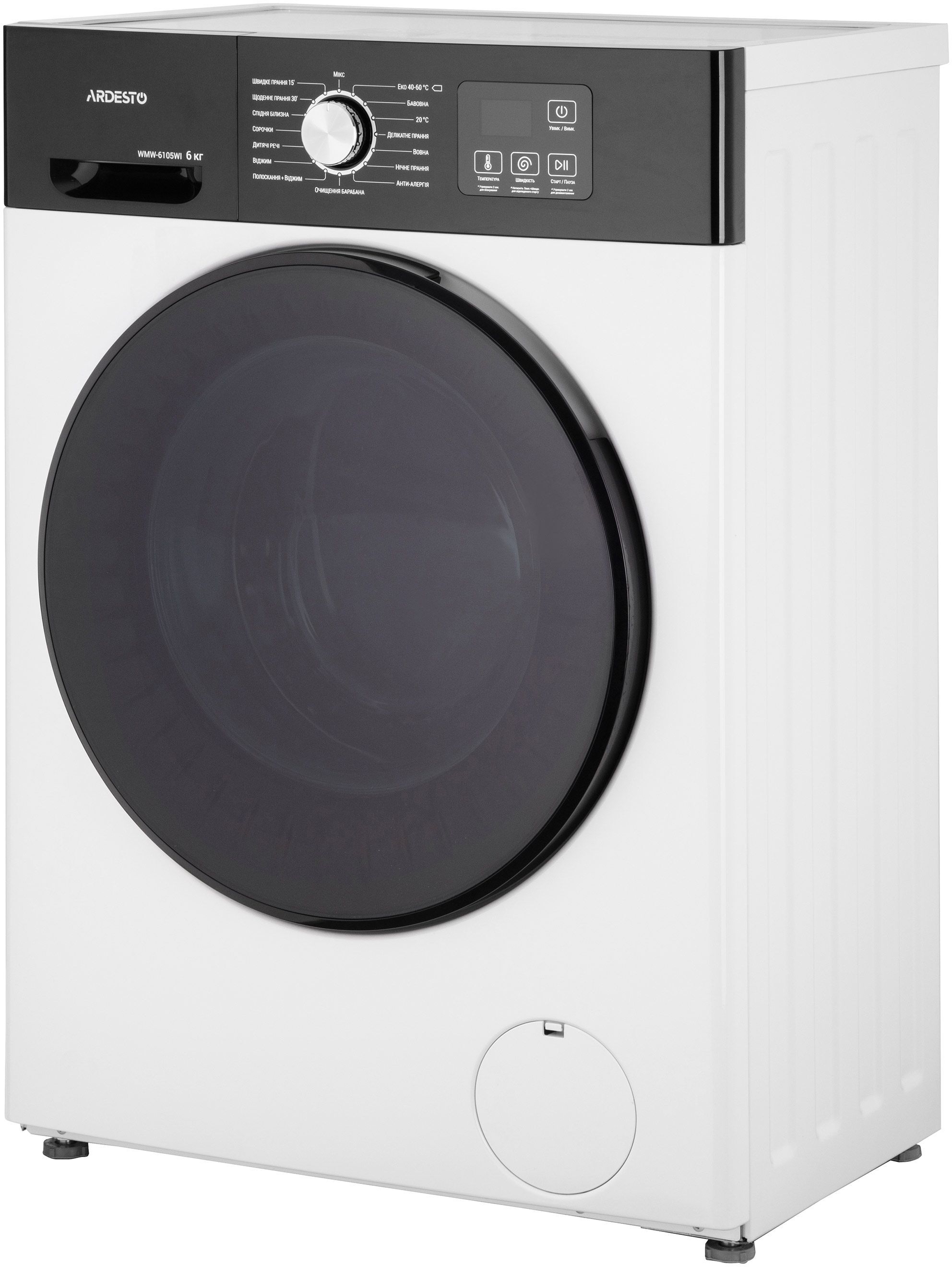 Пральна машина Ardesto Black Mars WMW-6105WIфото3