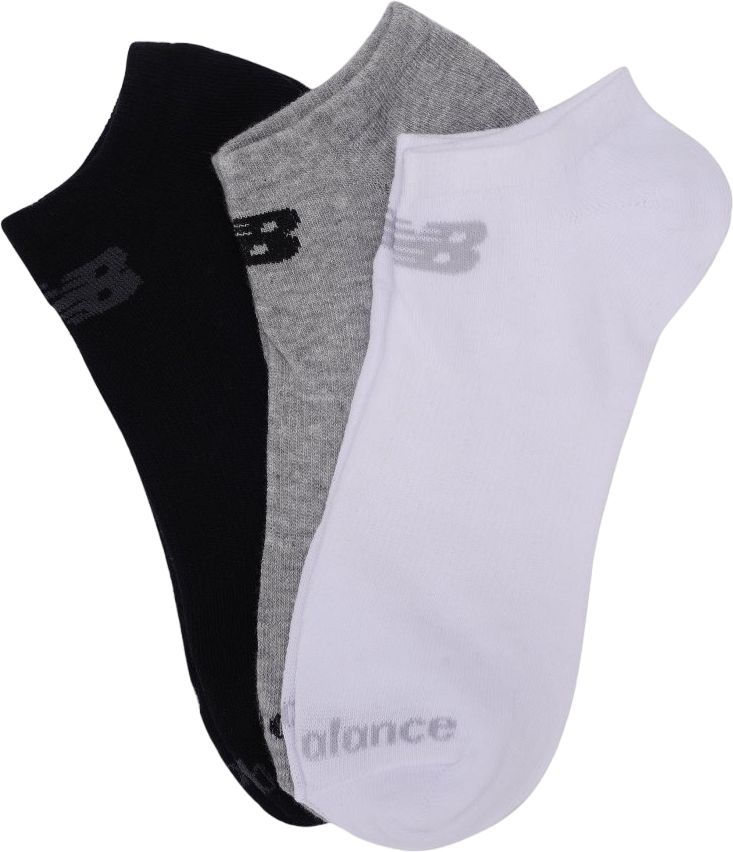 Носки New Balance Cotton Flat Knit No Show S, 3 пары разноцветные фото 2