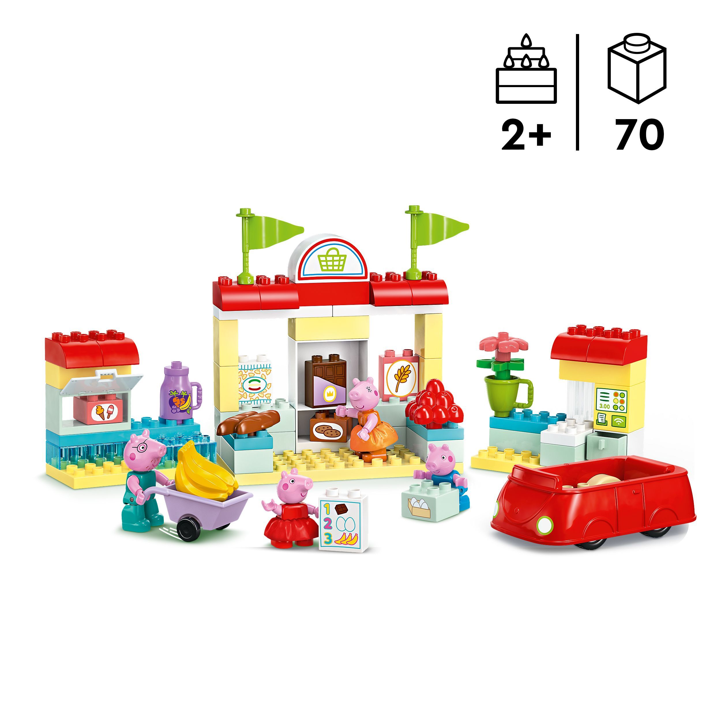 LEGO 10434 Duplo Peppa Pig Супермаркет Пеппы фото 2