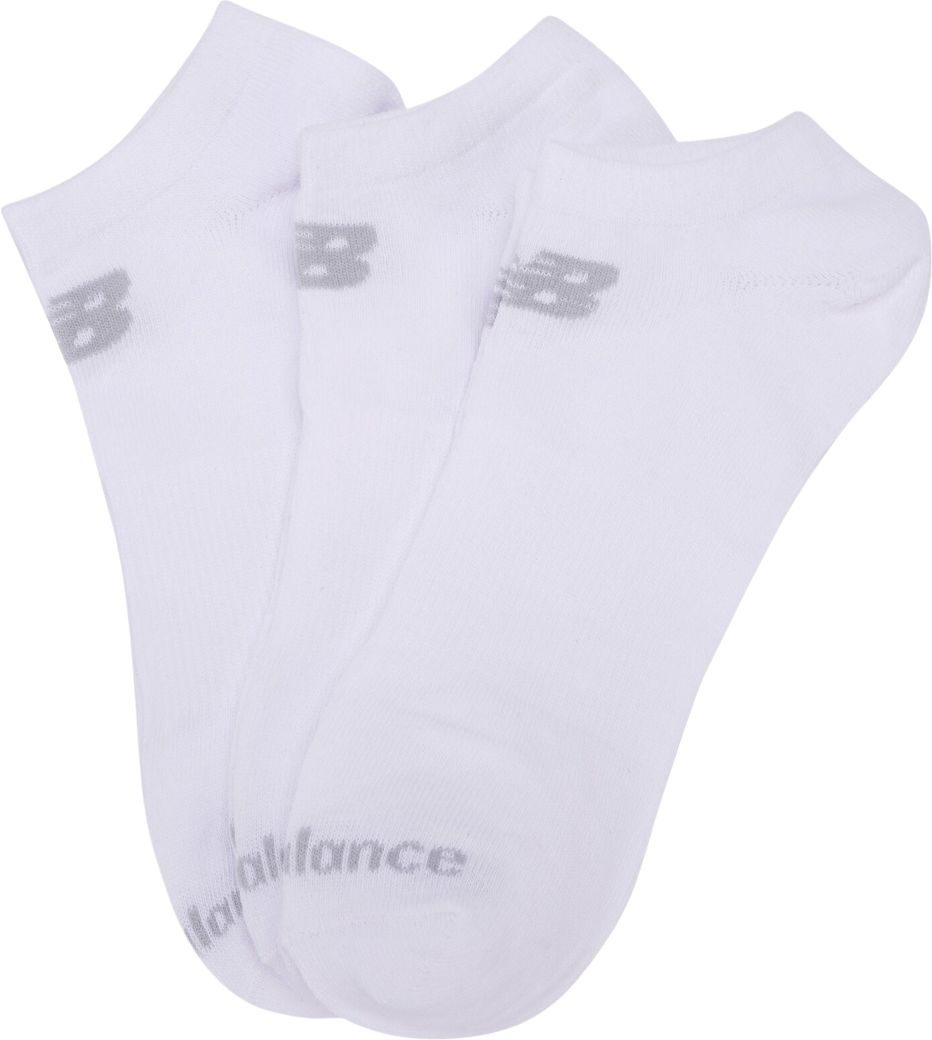 Носки New Balance Cotton Flat Knit No Show S, 3 пары белые фото 2