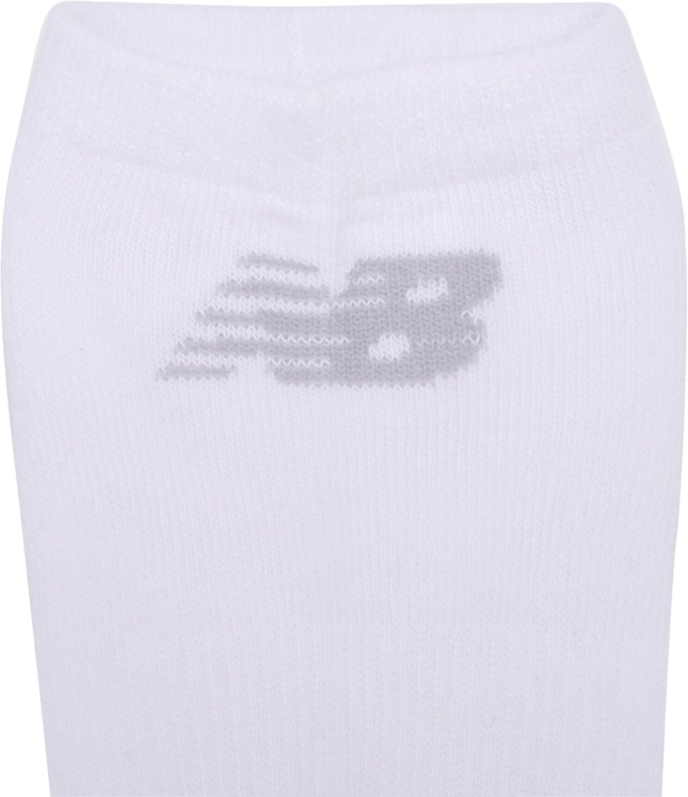 Носки New Balance Cotton Flat Knit No Show S, 3 пары белые фото 3