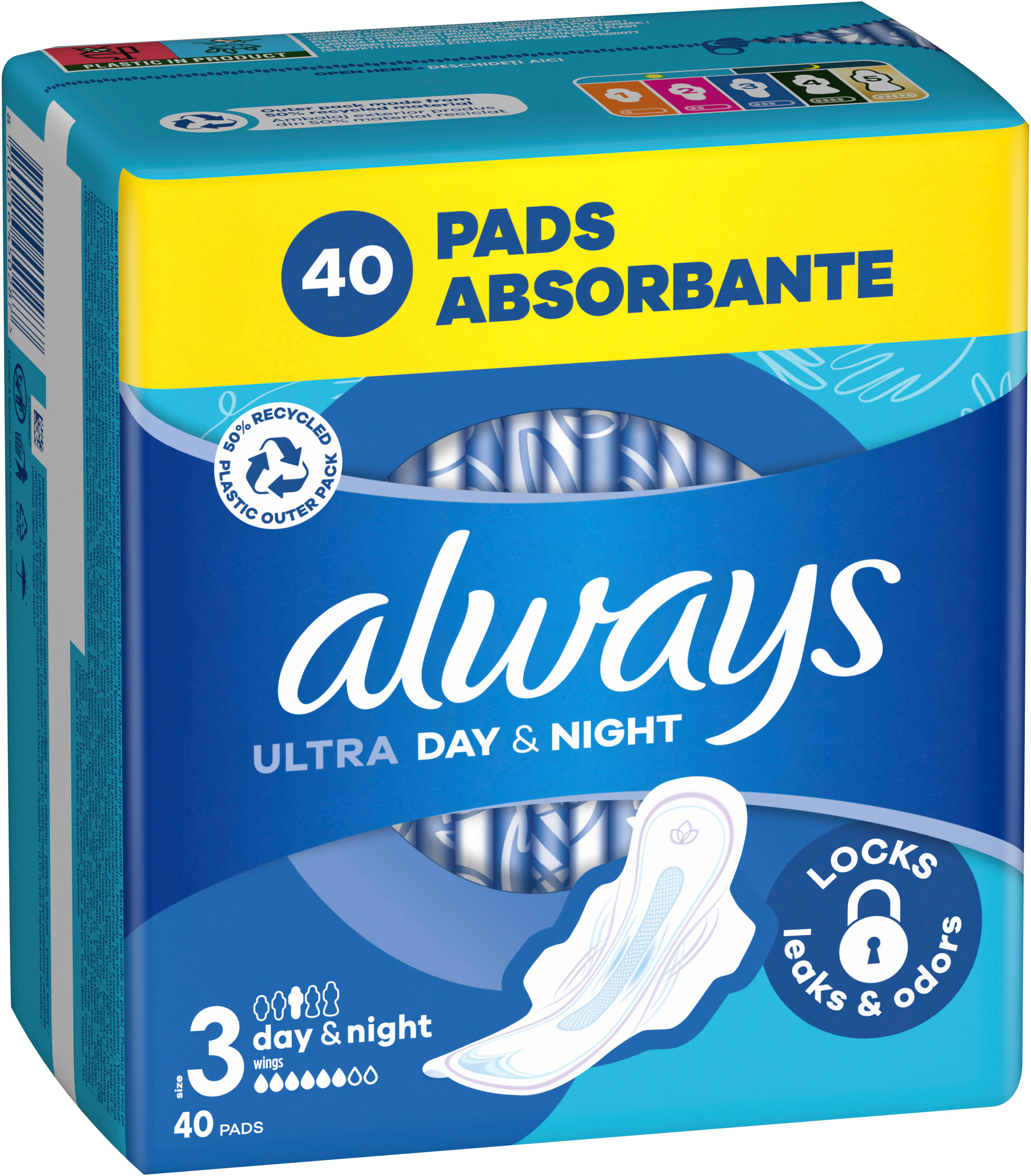 Гігієнічні прокладки Always Ultra Day&Night Розмір 3 40штфото3