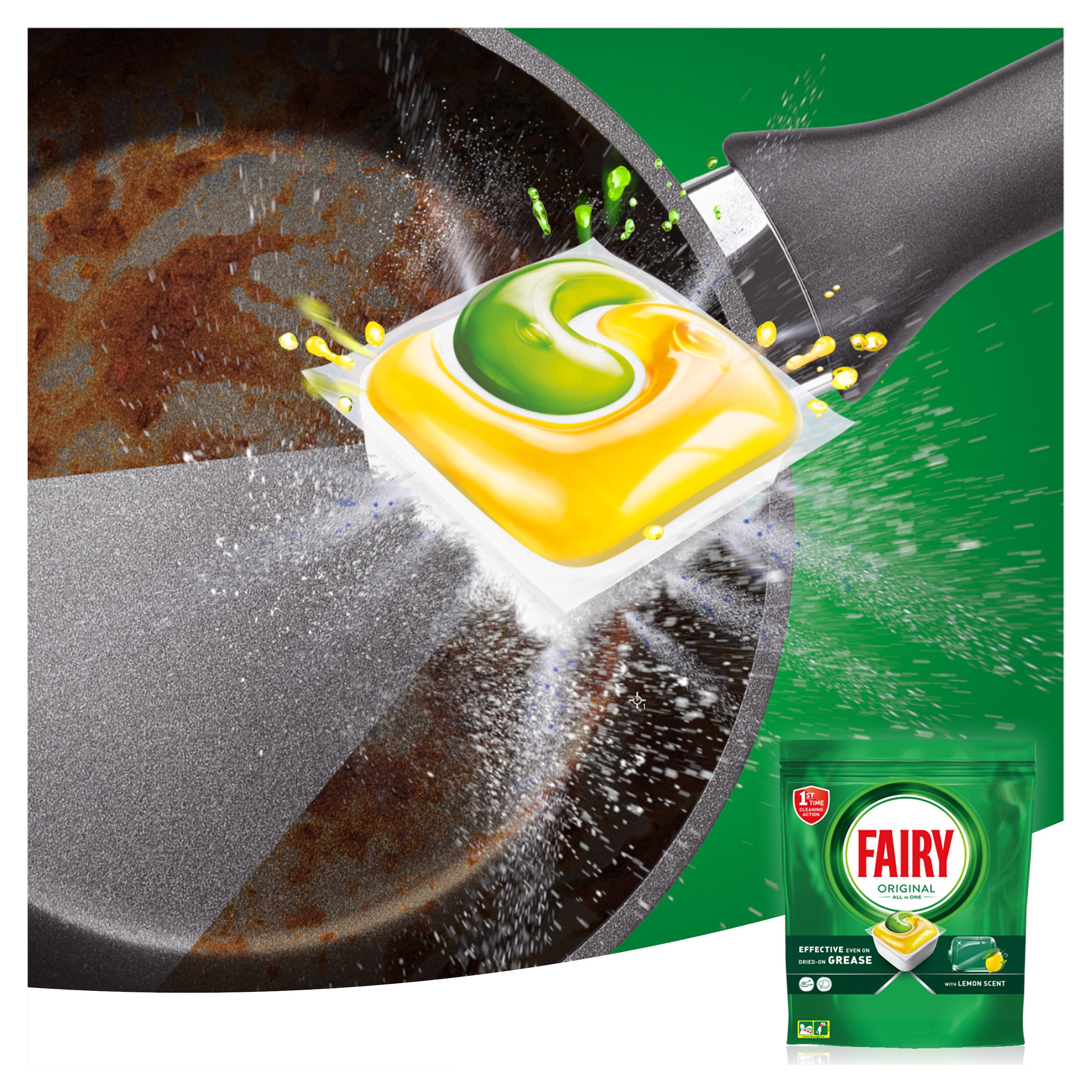 Капсули для посудомийних машин Fairy Original All in One Лимон 41штфото4