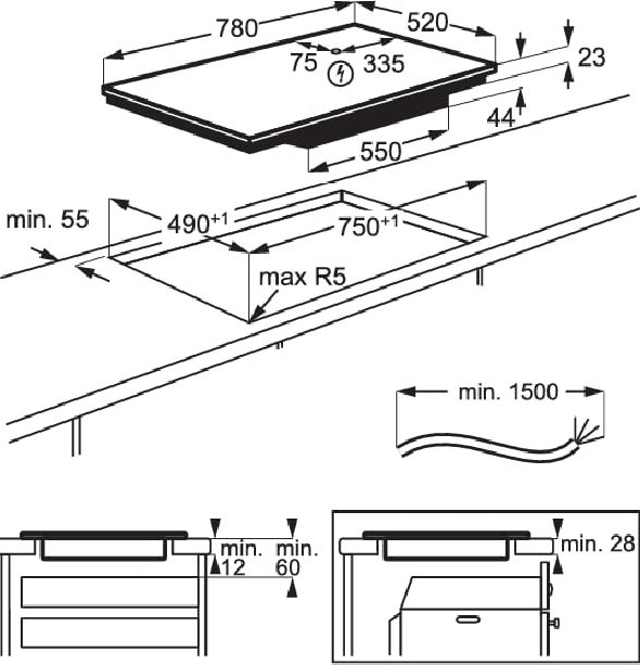 Варочная поверхность индукционная Electrolux EIV83443BW фото 2