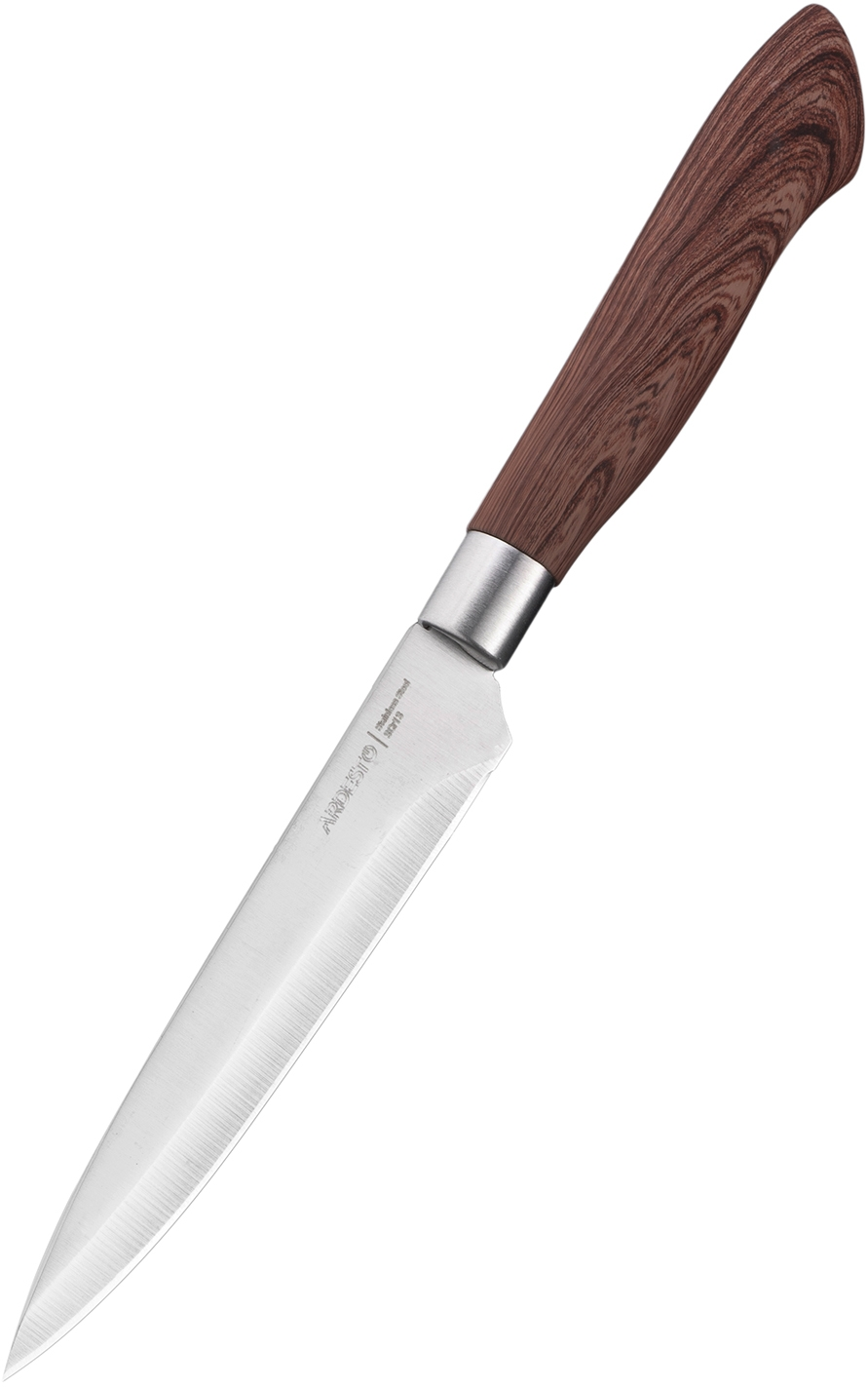 Набір ножів із блоком Ardesto Midori, 6 предметів, нержавіюча сталь, пластик, бамбук, коричневийфото8