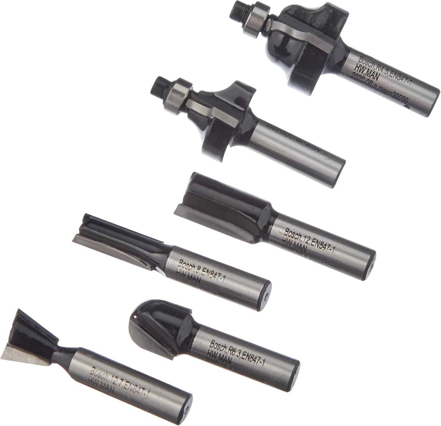 Набір фрез по дереву Bosch Expert for Wood 8мм, 6шт (2.607.019.463)фото