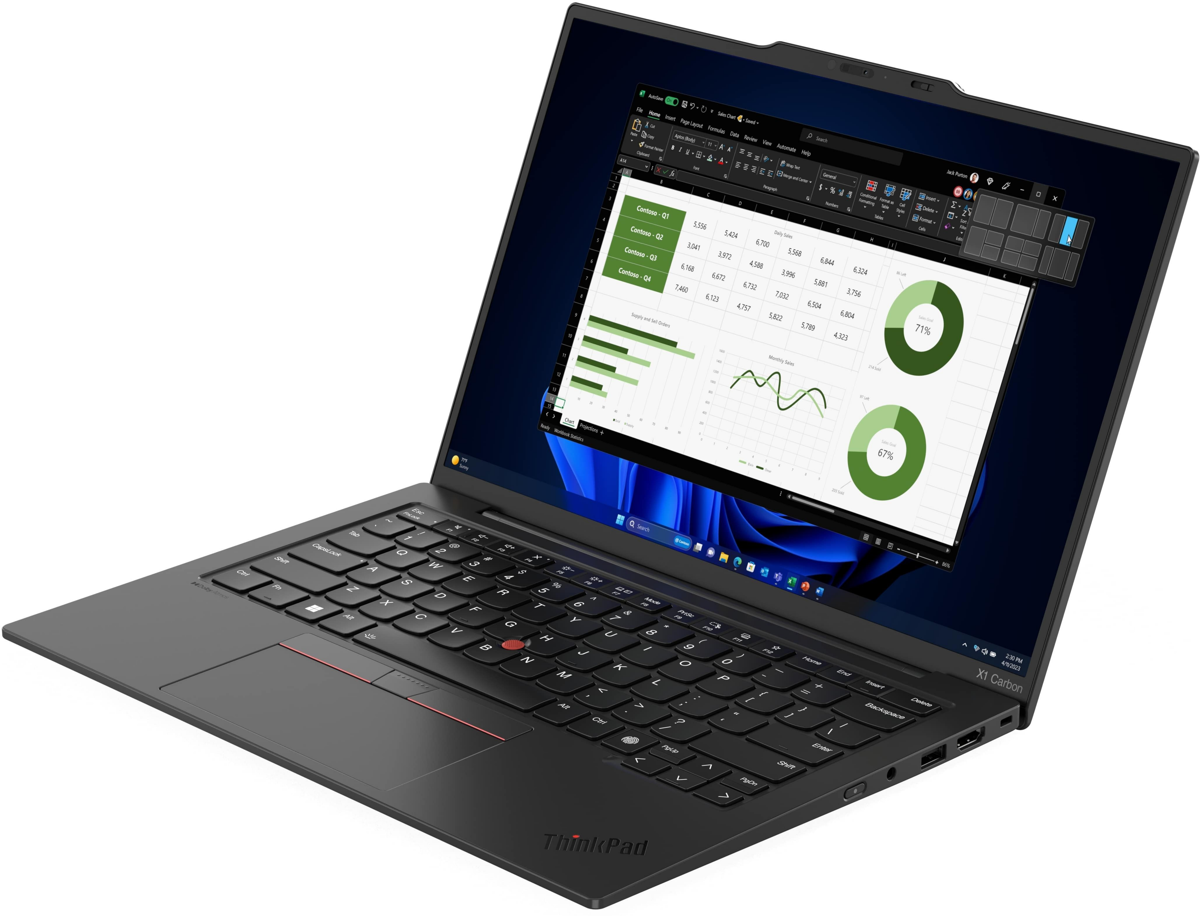 Ноутбук LENOVO ThinkPad X1 Carbon G12 T (21KC006GRA)фото3