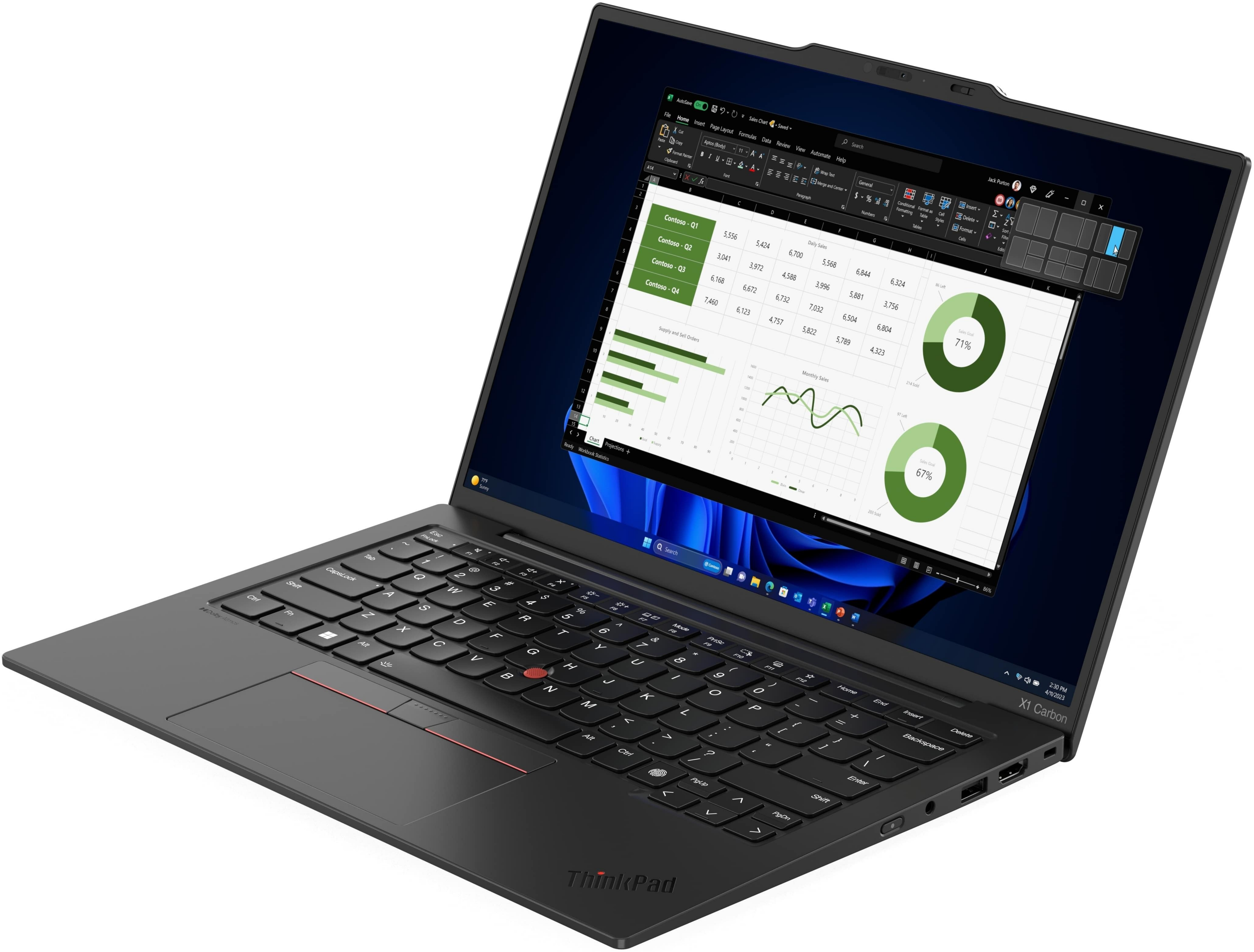 Ноутбук LENOVO ThinkPad X1 Carbon G12 T (21KC0061RA) фото 3