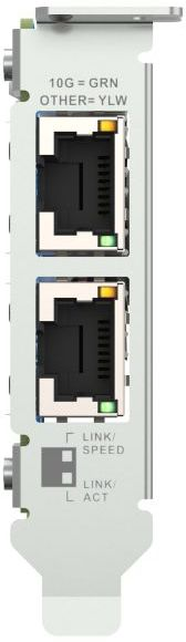 Мережна карта QNAP Dual-port RJ45 10GbE PCIe Gen3 x4 (QXG-10G2T)фото4